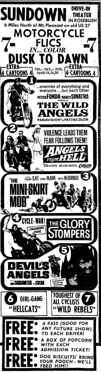 Sundown Drive-In Theatre - 5 May 1966 Ad (newer photo)